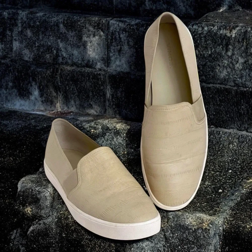 Vince Slip-on Sneakers Walking Casual  Leather Upper‎ Shoes